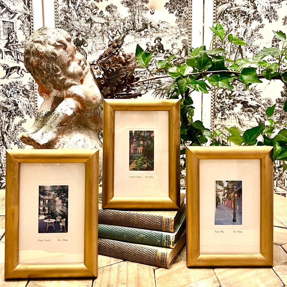 Vintage “New Orleans” SET/3 Framed Artwork - Picture 1 of 5